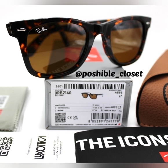 Model Display Ray-Ban RB2140 Wayfarer Tortoise Brown